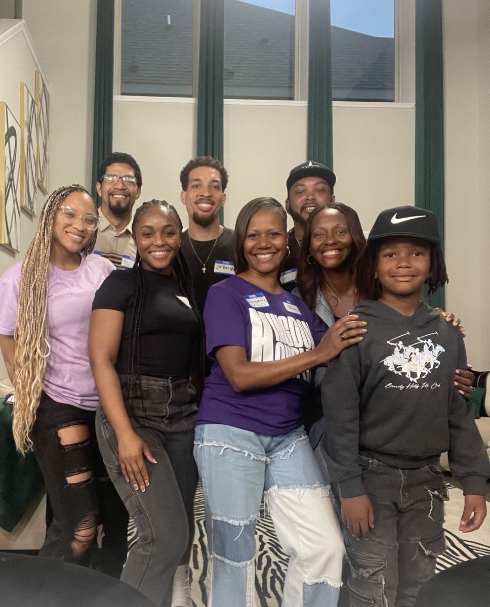 Terrie Beeman with couples and families from a Kingdom Kouples small group in Houston